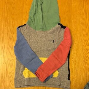 Perfect for Spring! Polo by Ralph Lauren Multi Colored Lightweight Hoodie, 5